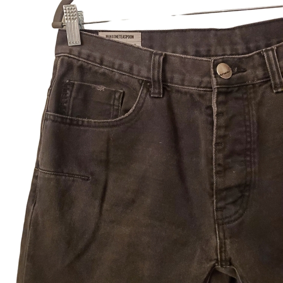 One Teaspoon Black Distressed Relaxed Fit Jean - Picture 5 of 16